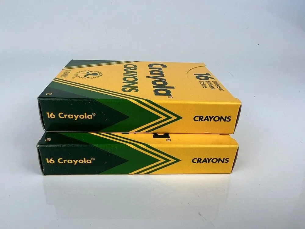 New Rare Vintage Crayola Crayons Unused 16 Count Boxes No 16 Binney & Smith 1988